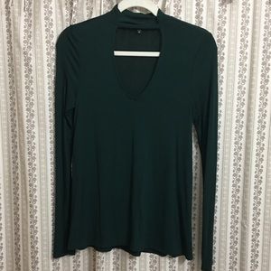 Express green long sleeve shirt